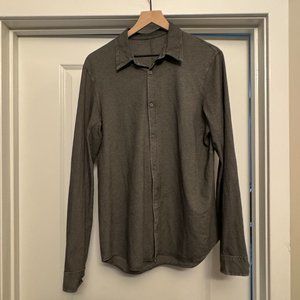 Lululemon Men's Button Down / Commission Long-Sleeve Shirt / Medium Gray